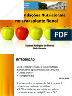 Recomendações Nutricionais No Transplante Renal