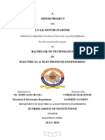 A Minor Project: Submitted To Rajasthan Technical University in Partial Fulfilment For The Award of The Degree of