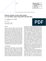 Diurnal Variation of Deep Cloud Systems Over The Indian Region Using INSAT-1B Pixel Data