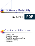 Software Reliability: Dr. R. Mall