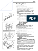 Preliminary Check: Automatic Transmission