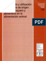 Tratamiento y Utilizacion de Residuos de Origen Animal, Pesquero y Alimenticio en La Alimentacion Animal