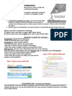 Science Summary Rubric