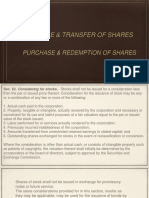 Issuance & Transfer of Shares