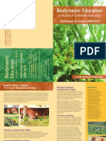 Biodynamic Education at Rudolf Steiner College 2009-2010 Brochure