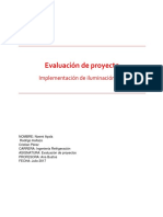 Evaluación Económica de Cambio de Luminarias Incandescentes A Led