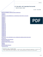 L 49 - 1960 de 21 Jul. (Propiedad Horizontal)