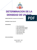 Determinacion de La Densidad de Un Gas