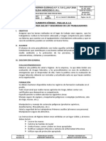 Documento Codigo #Pgg-Af.4.1.2. Procedimiento para La Salud y Seguridad de Los Trabajadores