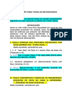 A Provisão para Todas As Necessidades