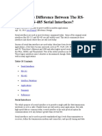 RS-232 and RS-485 Serial Interfaces