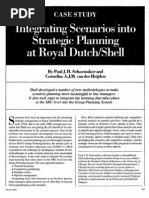 Integrating Scenario Planning - Royal Dutch Shell