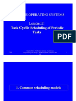 Cyclic Scheduling of Periodic Tasks