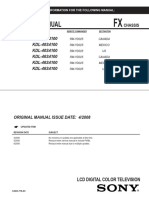 Sony kdl-40s4100 46s4100 Chassis FX SM PDF