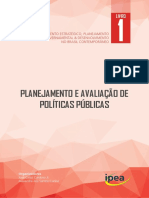 CARDOSO, CUNHA. Planejamento e Avaliação de Políticas Públicas