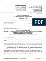 Lancaster County Court Case No. 08-CI-13373 Re PRAECIPE TO ADD DEFENDANTS KRISTINA FINDIKYAN, HEARST, MELHORN, WGAL, MANEIM TWP POLICE JULY 6, 2017