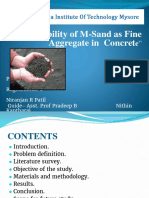 "Suitability of M-Sand As Fine Aggregate in Concret