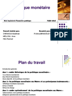 La Politique Monétaire (Communication Financière)