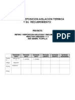 Retiro y Reposicion Aislacion Termica Om