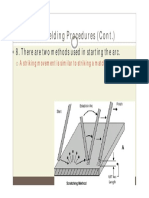 B. Welding Procedures (Cont.) : 8. There Are Two Methods Used in Starting The Arc