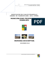 Memoria Descriptiva Pdu 2006-2011, Ii Modificacion