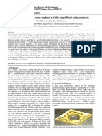 Performance Analysis of Surface Roughness in Al Alloy Using Different Cutting Parameters