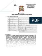 Silabo de Medio Ambiente Sostenible