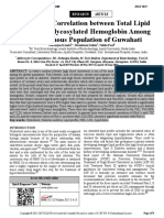 Correlation Study Between Total Lipid Profile and Glycosylated Hemoglobin Among The Indigenous Guwahati Population