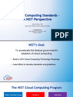 Cloud Computing Standards - NIST Perspective (NIST 2016)