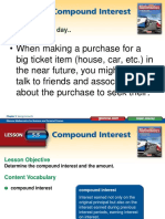 Lesson 5.5 Compounding Interest