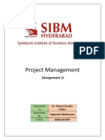 Project Management: Assignment 1)