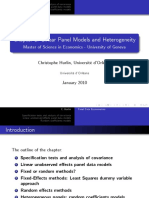 Chapter 1. Linear Panel Models and Heterogeneity: Master of Science in Economics - University of Geneva