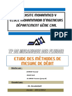 Méthode de Mesure de Débit PDF