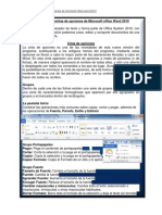 Funciones de Cintas de Opciones de Microsoft Office 2010