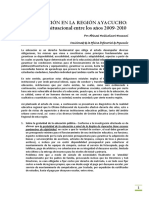 Diagnóstico Sobre La Educación en La Región Ayacucho