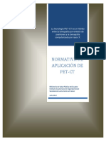 Normativa de Aplicación de Pet CT PDF