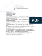 Estudo Dirigido AV1 Microbiologia de Alimentos