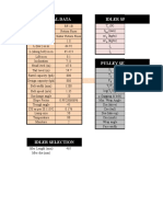 General Data Idler Spacing: X Rel L 3 G o U