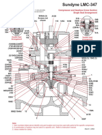 Sundyne LMC-347: Compressor and Gearbox Cross Section Single Seal Arrangement