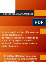 Aarchivo Alfanumerico