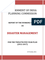 Working Group Report On Disaster Management For 12th FYP