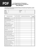 Safety Inspection Checklist