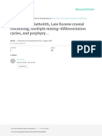 The Abancay Batholith, Late Eocene Crustal Thickening, Multiple Mixing-Differentiation Cycles, and Porphyry..