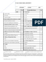 Nevada Parole Risk Assessment Form