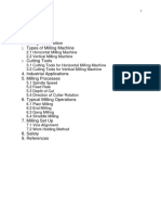 Milling Introduction Types of Milling Machine