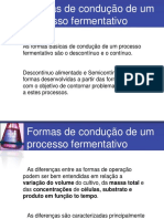 Formas de Conducao de Processos Fermentativos