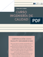 Curso Ingenieria de Calidad