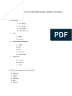 A Study On Marketing Strategies in Tensile Pro Pipes Industry at Trichy