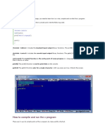 First C Program: How To Compile and Run The C Program