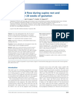 Uterine Blood Flow During Supine Rest and Exercise After 28 Weeks of Gestation